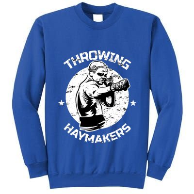 Mma Cage Fighter Throwing Haymakers Mixed Martial Arts Gift Tall Sweatshirt