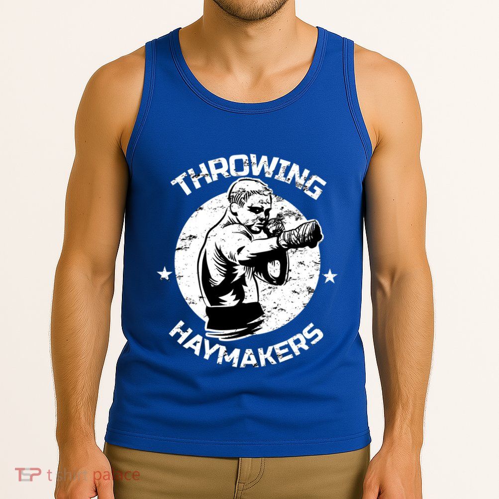 Mma Cage Fighter Throwing Haymakers Mixed Martial Arts Gift Tank Top