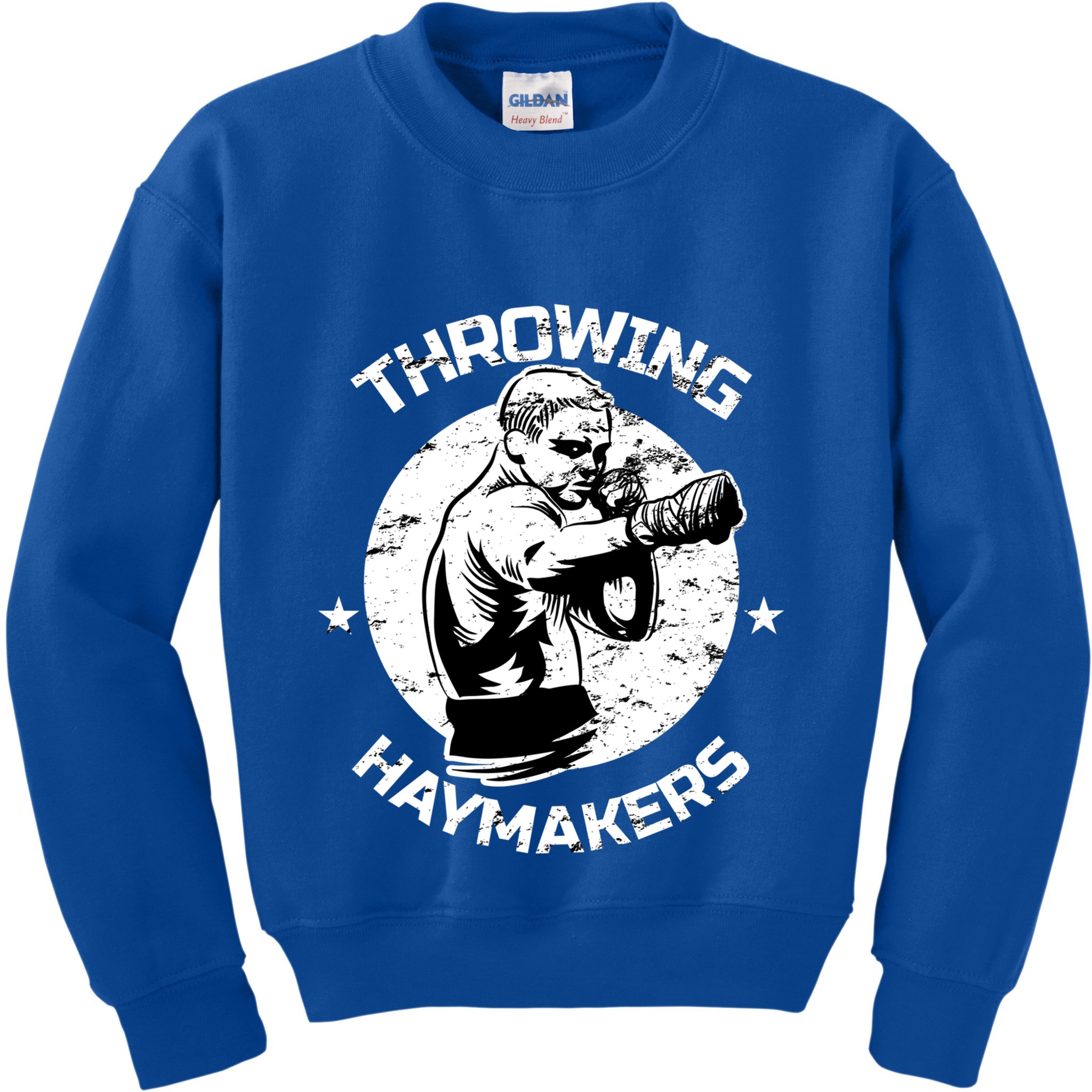 Mma Cage Fighter Throwing Haymakers Mixed Martial Arts Gift Kids Sweatshirt