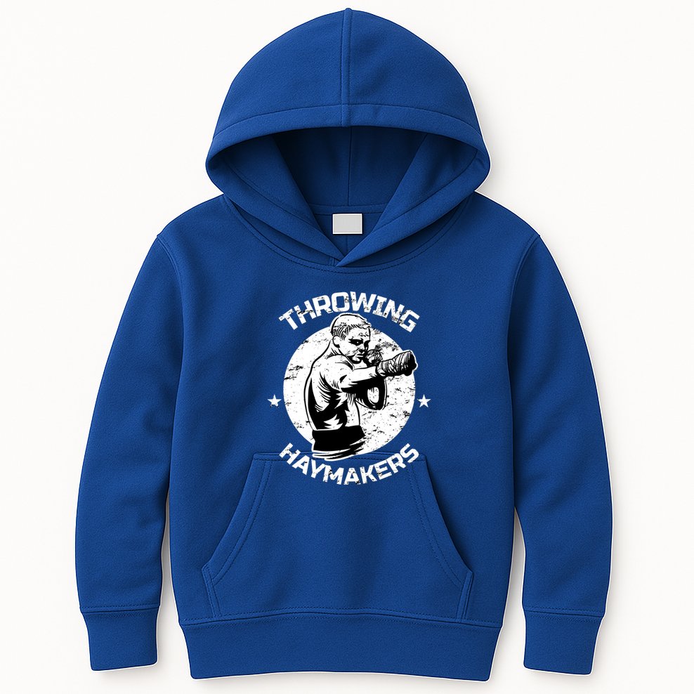 Mma Cage Fighter Throwing Haymakers Mixed Martial Arts Gift Kids Hoodie