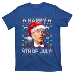 Merry Christmas Funny Joe Biden Happy 4th Of July Ugly Xmas Gift T-Shirt