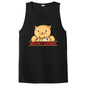 Merry Christmas For Cat Lover Cat Pajama Xmas Meowy Catmas Gift PosiCharge Competitor Tank