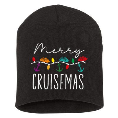 Merry Cruisemas Family Cruise Christmas Cruisin Crew  Short Acrylic Beanie