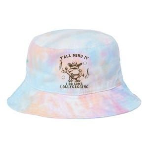 Meme Cowboy Frog YAll Mind If I Do Some Lollygagging Tie Dye Newport Bucket Hat