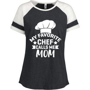 Mom Cooking Funny Quote Chef Humor Sayings Gift Enza Ladies Jersey Colorblock Tee