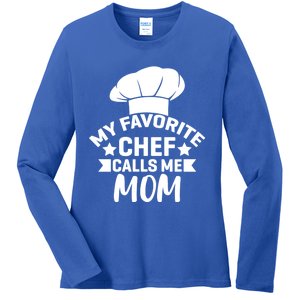 Mom Cooking Funny Quote Chef Humor Sayings Gift Ladies Long Sleeve Shirt