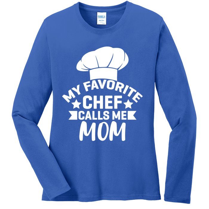 Mom Cooking Funny Quote Chef Humor Sayings Gift Ladies Long Sleeve Shirt