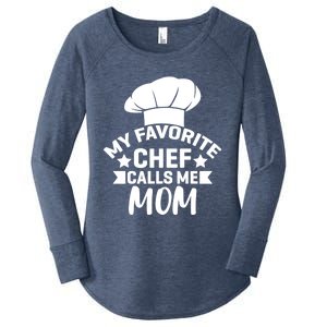 Mom Cooking Funny Quote Chef Humor Sayings Gift Women's Perfect Tri Tunic Long Sleeve Shirt