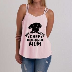 Mom Cooking Funny Quote Chef Humor Sayings Gift Women's Strappy Tank