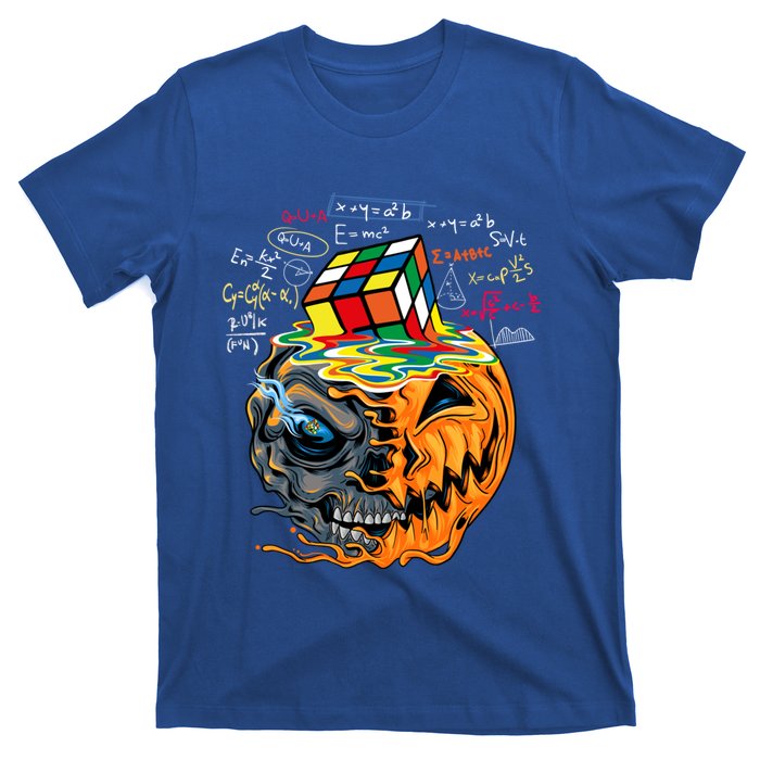 Melting Cube Funny Rubik Rubix Rubics Player Cube Halloween Gift T-Shirt