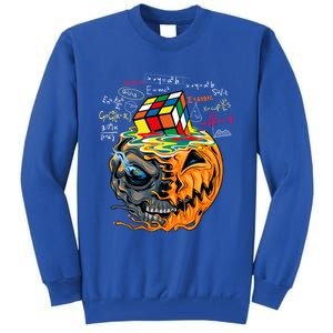 Melting Cube Funny Rubik Rubix Rubics Player Cube Halloween Gift Tall Sweatshirt