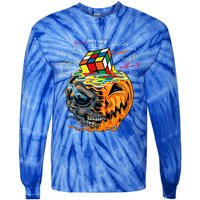 Melting Cube Funny Rubik Rubix Rubics Player Cube Halloween Gift Tie-Dye Long Sleeve Shirt