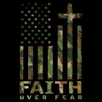 Military Camo Faith Over Fear Inspirational Christian Impact Tech Backpack