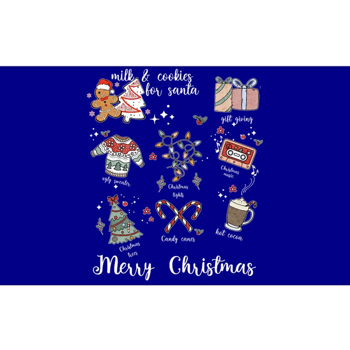 Merry Christmas Favorite Things Milk And Cookies For Santa Gift Bumper Sticker