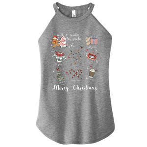 Merry Christmas Favorite Things Milk And Cookies For Santa Gift Women’s Perfect Tri Rocker Tank