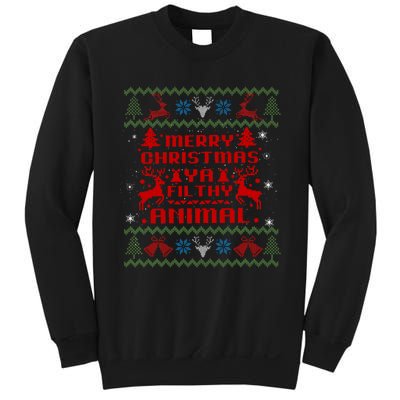 Merry Christmasya Filthy Animal Ugly Christmas Sweater Sweatshirt