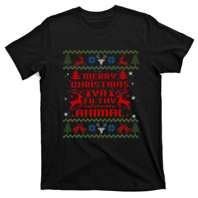 Merry Christmasya Filthy Animal Ugly Christmas Sweater T-Shirt