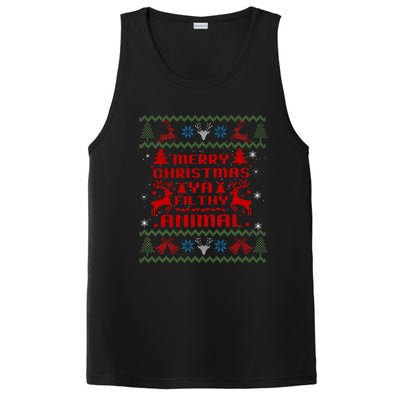 Merry Christmasya Filthy Animal Ugly Christmas Sweater PosiCharge Competitor Tank