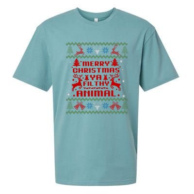 Merry Christmasya Filthy Animal Ugly Christmas Sweater Sueded Cloud Jersey T-Shirt