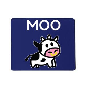 Moo Cow Funny Farmer Cow For Adults Mousepad