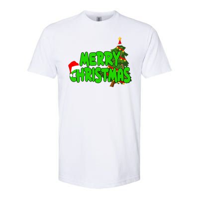 Merry Christmas Festive Holiday Softstyle® CVC T-Shirt