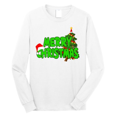 Merry Christmas Festive Holiday Long Sleeve Shirt