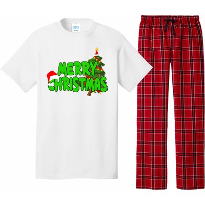 Merry Christmas Festive Holiday Pajama Set