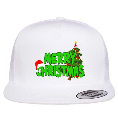Merry Christmas Festive Holiday Flatbill Hat