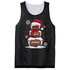 Merry Christmas Football Snowman Holiday Sports Xmas Pajamas Mesh Reversible Basketball Jersey Tank