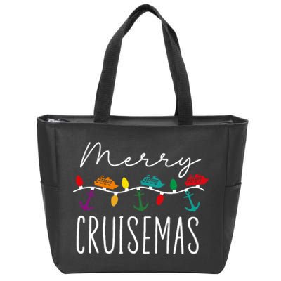 Merry Cruisemas Family Cruise Christmas Cruisin Crew  Zip Tote Bag