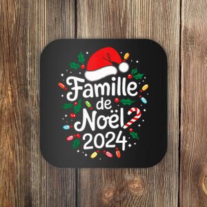 Merry Christmas French Family Famille De Noel 2024 France Tank Top Coaster