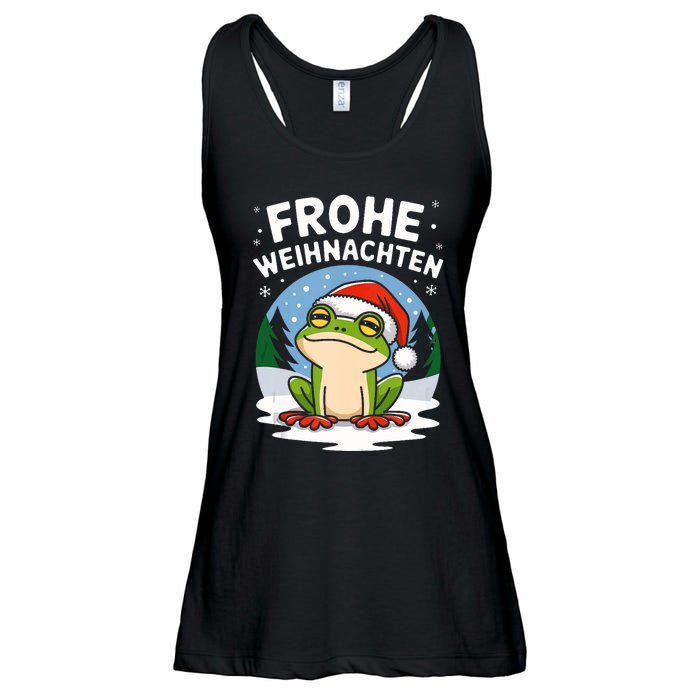 Merry Christmas Frog Frohe Weihnachten Tank Top Ladies Essential Flowy Tank