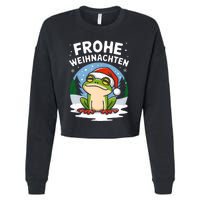 Merry Christmas Frog Frohe Weihnachten Tank Top Cropped Pullover Crew