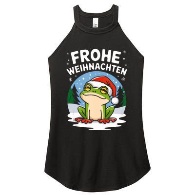 Merry Christmas Frog Frohe Weihnachten Tank Top Women's Perfect Tri Rocker Tank