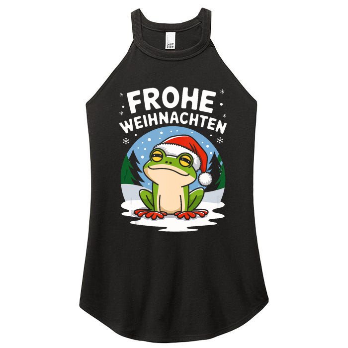 Merry Christmas Frog Frohe Weihnachten Tank Top Women's Perfect Tri Rocker Tank