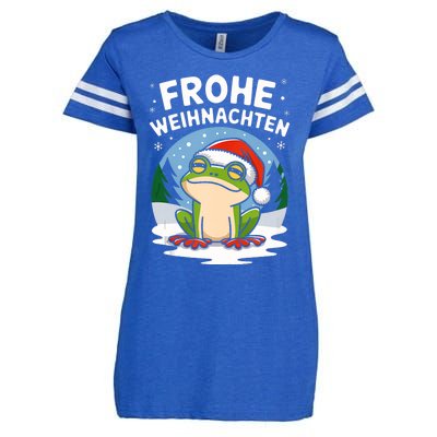 Merry Christmas Frog Frohe Weihnachten Tank Top Enza Ladies Jersey Football T-Shirt