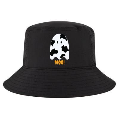 Moo Cute Funny Cow Print Ghost Halloween Tee Cool Comfort Performance Bucket Hat