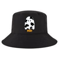 Moo Cute Funny Cow Print Ghost Halloween Tee Cool Comfort Performance Bucket Hat