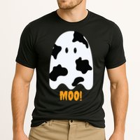 Moo Cute Funny Cow Print Ghost Halloween Tee Performance Shirt