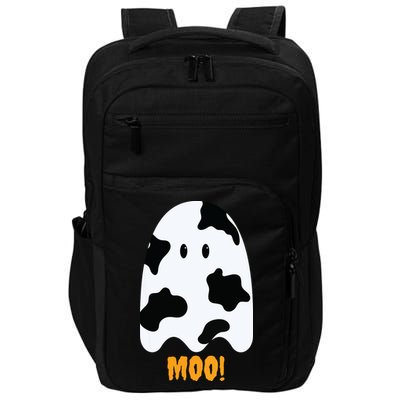 Moo Cute Funny Cow Print Ghost Halloween Tee Impact Tech Backpack