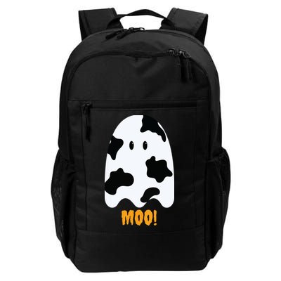 Moo Cute Funny Cow Print Ghost Halloween Tee Backpack