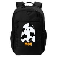 Moo Cute Funny Cow Print Ghost Halloween Tee Backpack