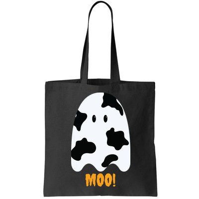 Moo Cute Funny Cow Print Ghost Halloween Tee Bag