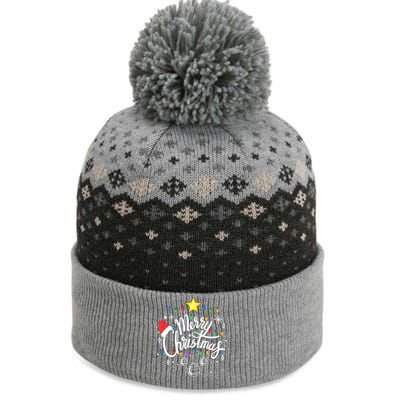 Merry Christmas Family Funny Christmas Xmas The Baniff Cuffed Pom Beanie