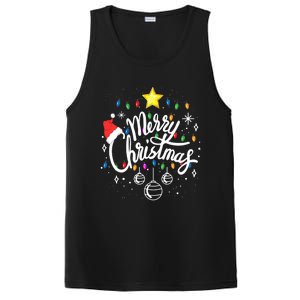 Merry Christmas Family Funny Christmas Xmas PosiCharge Competitor Tank