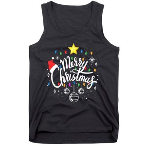 Merry Christmas Family Funny Christmas Xmas Tank Top