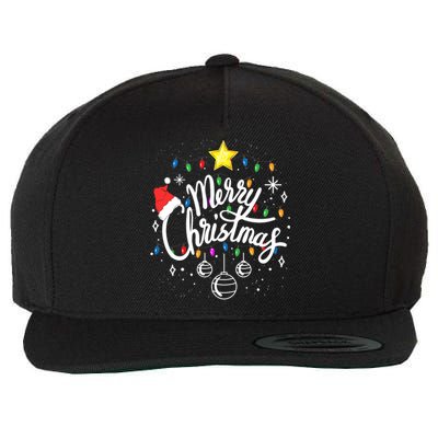 Merry Christmas Family Funny Christmas Xmas Wool Snapback Cap