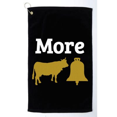 More Cowbell Funny Meme Novelty Golf Towel