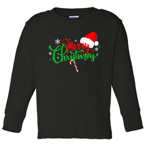 Merry Christmas Funny Christmas Gift Toddler Long Sleeve Shirt