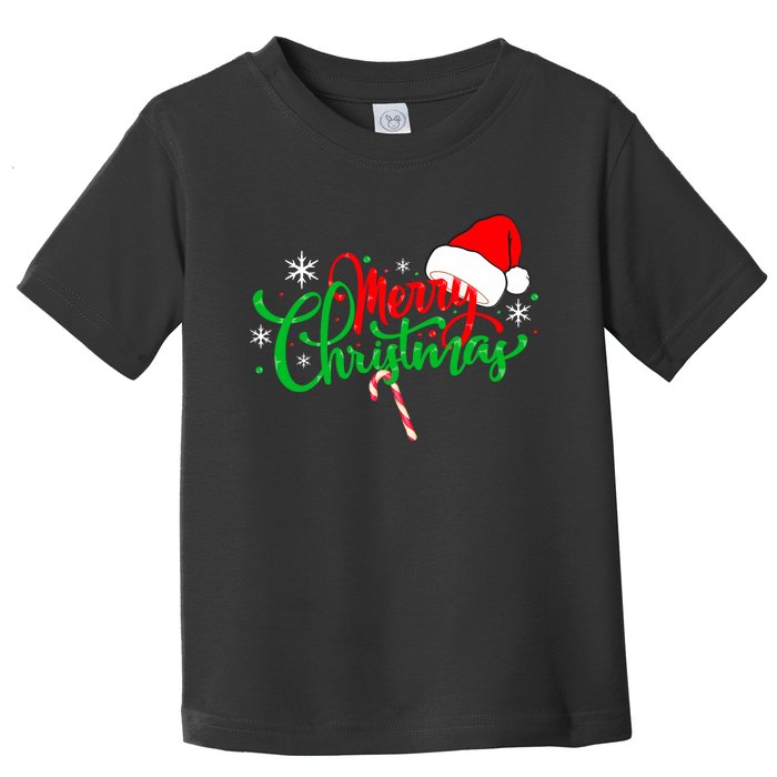 Merry Christmas Funny Christmas Gift Toddler T-Shirt